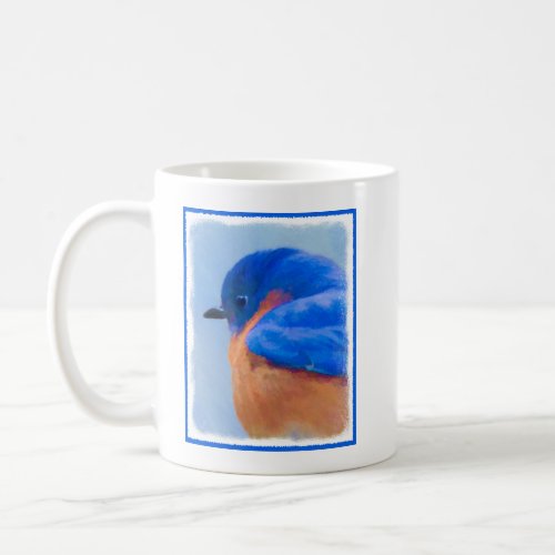 Bluebird Painting _ Original Bird Art Coffee Mug