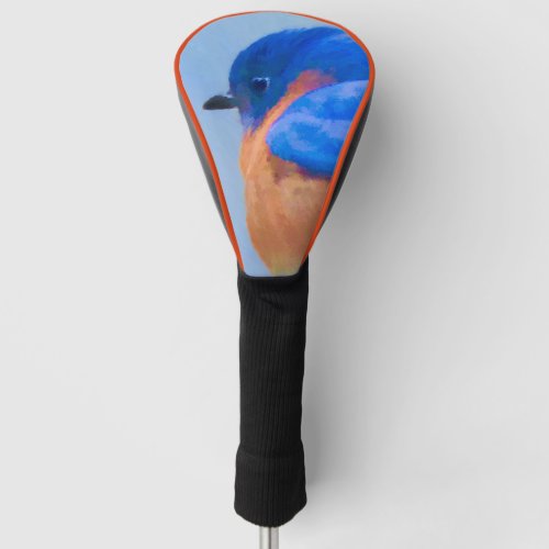 Bluebird Painting _ Original Bird Art Golf Head Cover