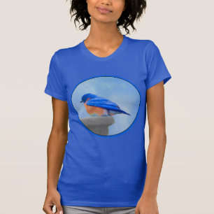 Bluebird Painting - Original Bird Art T-Shirt