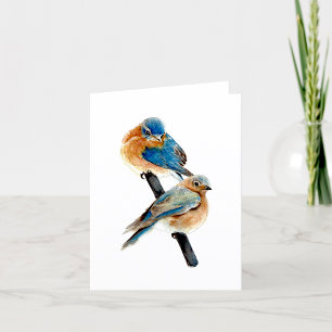 Bluebird Pair Thank You Card