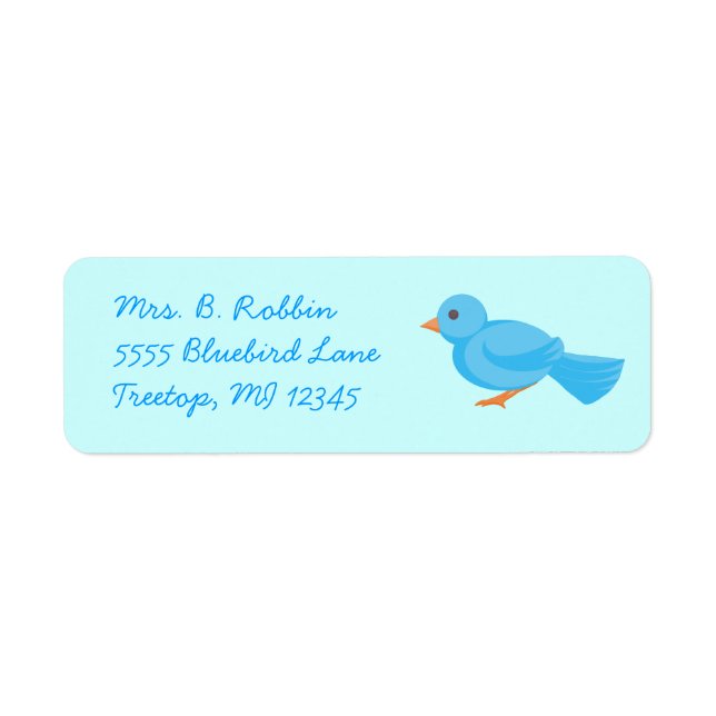 Bluebird Return Address Labels (Front)