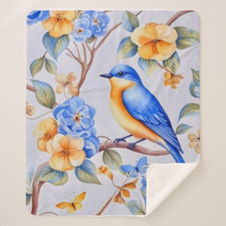 Bluebird Sherpa Blanket