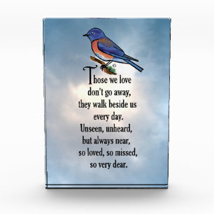 Bluebird "so Loved" Poem Award