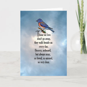 Bluebird "So Loved" Poem Card