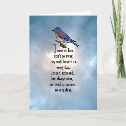 Bluebird So Loved Poem Card