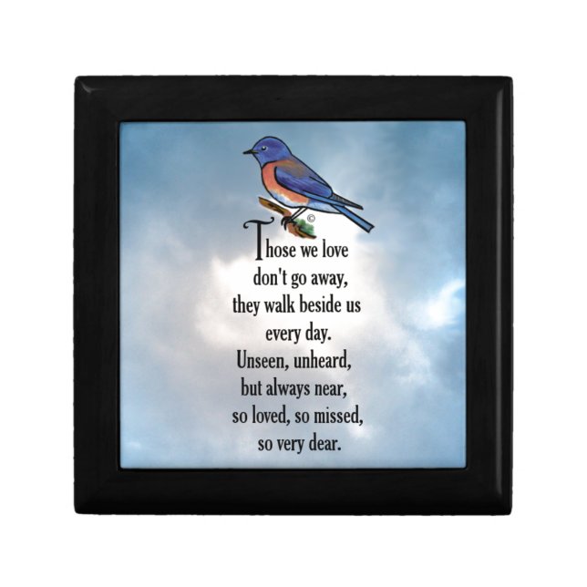 Bluebird "so Loved" Poem Gift Box (Front)