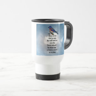 Bluebird "so Loved" Poem Travel Mug