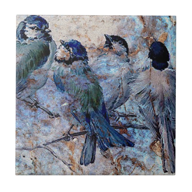 BLUEBIRD SOCIAL.jpg Ceramic Tile (Front)