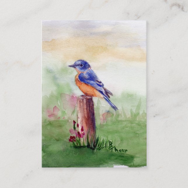 Bluebird Song ArtCard Business Card (Front)