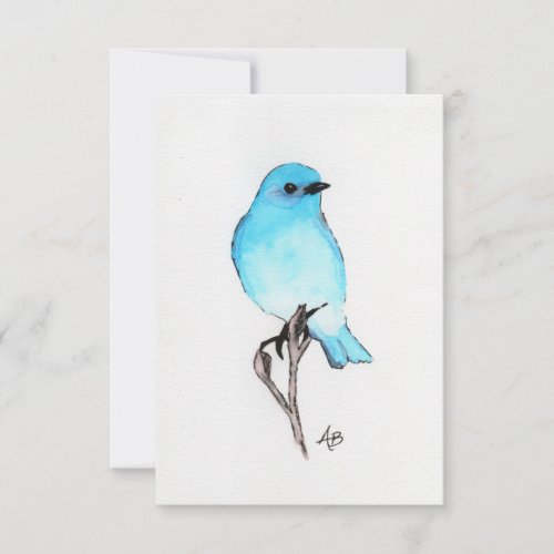 Bluebird Thank You Card