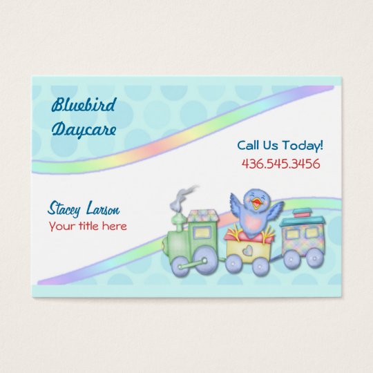 Bluebird Train Business Card | Zazzle