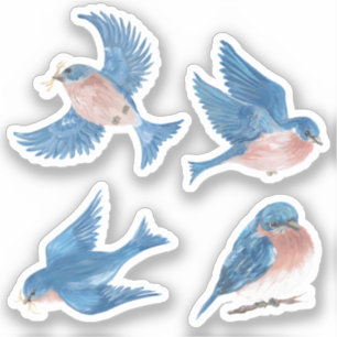 Bluebird Vinyl Stickers