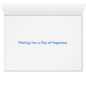 Bluebird, Wishing You A Day of Happiness (Inside Horizontal (Bottom))