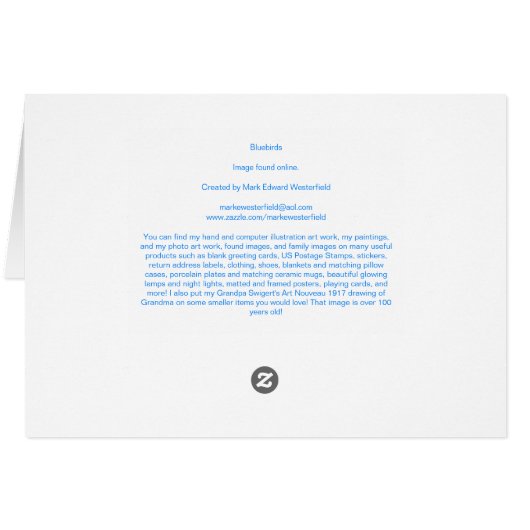 Bluebirds (Back Horizontal)