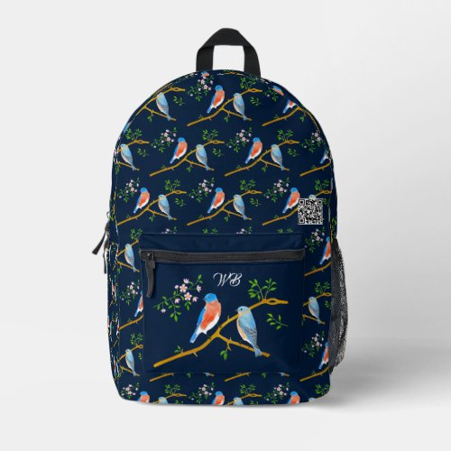 Bluebirds Blue Backpack