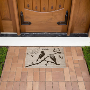 Bluebirds Coir Fiber Doormat