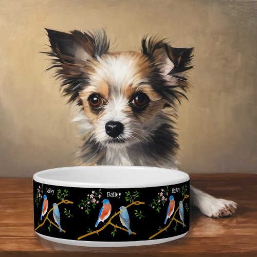 Bluebirds Dog or Cat Bowl 