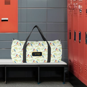 Bluebirds Duffel Bag Palest Green Large