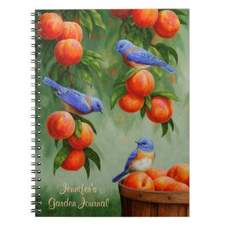 Bluebirds in a Peach Tree Orchard Notebook