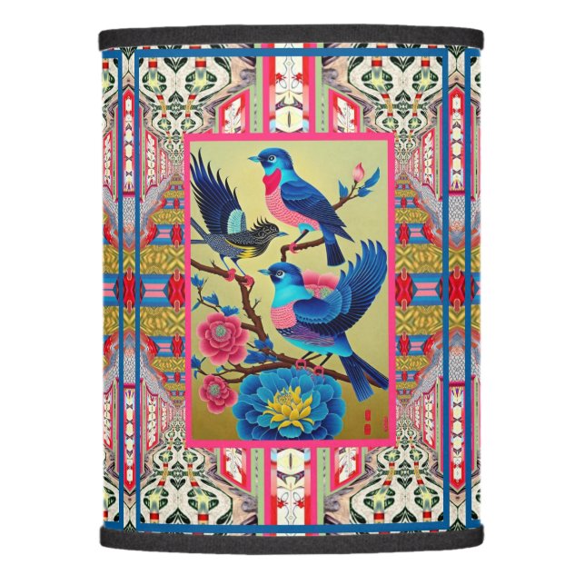 BLUEBIRDS LAMP SHADE (Front)