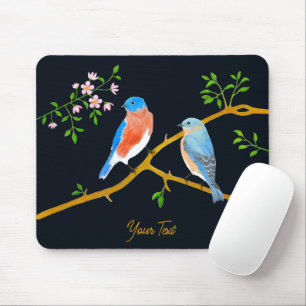 Bluebirds Mouse Pad