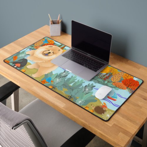 BLUEBIRDS OF HAPPINESS  Chow Desk Mat