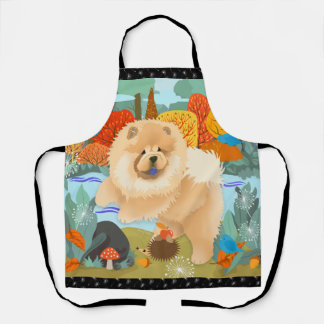 BLUEBIRDS OF HAPPINESS Chow grooming chef craft Apron