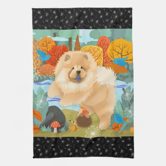 BLUEBIRDS OF HAPPINESS CHOW Kitchen or Show Towels