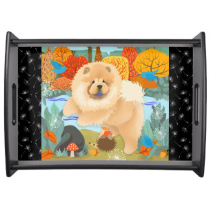 BLUEBIRDS OF HAPPINESS Chow serving tray