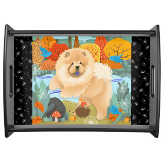 BLUEBIRDS OF HAPPINESS Chow serving tray