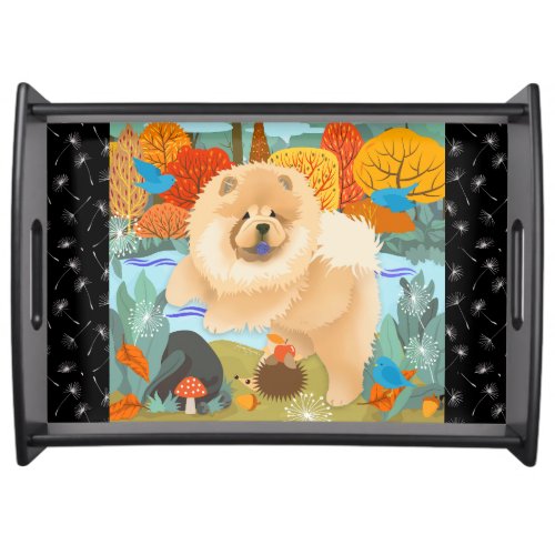 BLUEBIRDS OF HAPPINESS  Chow serving tray