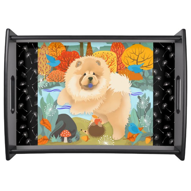 BLUEBIRDS OF HAPPINESS  Chow serving tray (Front)