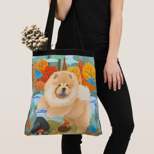 BLUEBIRDS OF HAPPINESS  Chow tote or crossbody bag