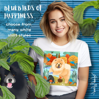 BLUEBIRDS OF HAPPINESS  Chow White shirt styles