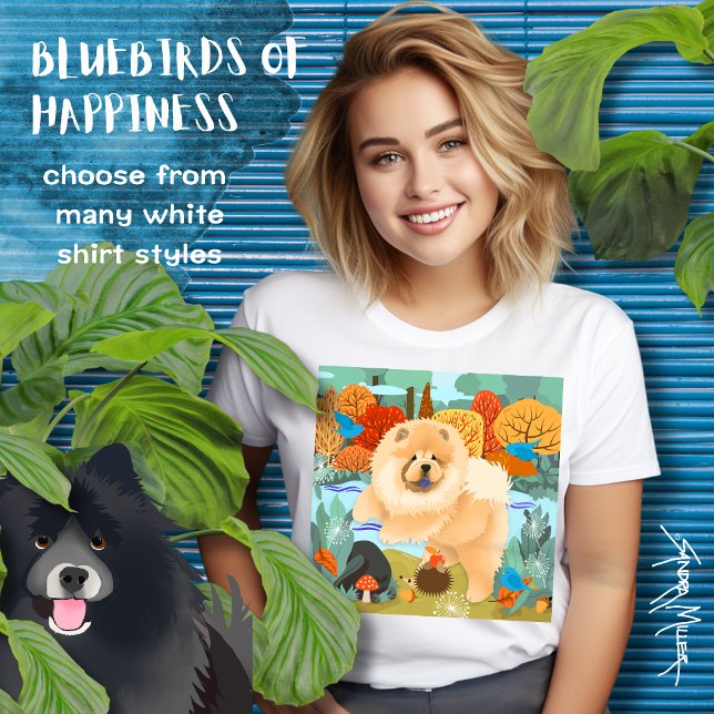 BLUEBIRDS OF HAPPINESS  Chow White shirt styles (Creator Uploaded)