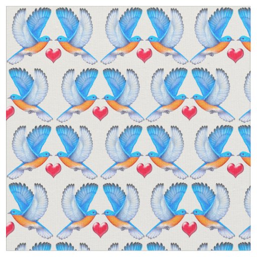 Bluebirds of Happiness Fabric
