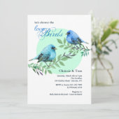 Bluebirds on a Branch Invitation (Standing Front)
