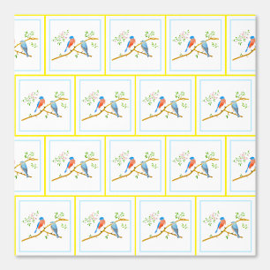 Bluebirds Peel and Stick Wallpaper