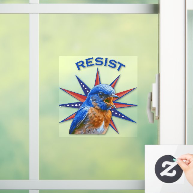 Bluebirds Resist Window Cling (Home)