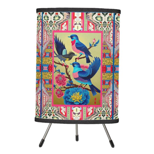 BLUEBIRDS TRIPOD LAMP (Front)