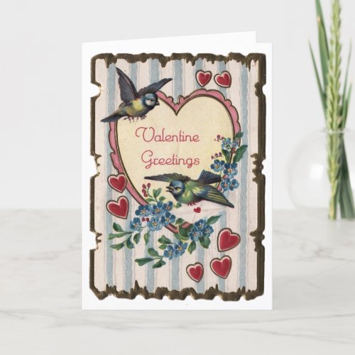 Bluebirds Valentine Holiday Card