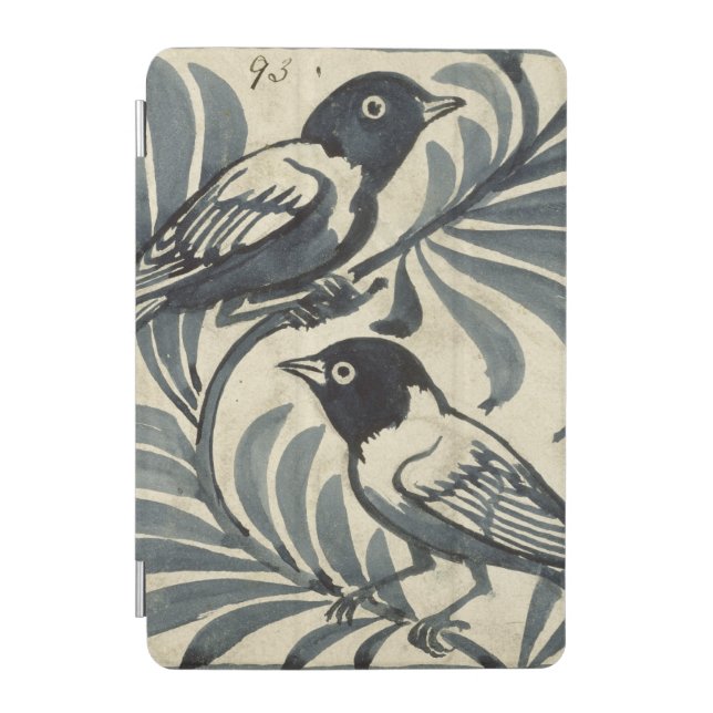 Bluebirds (w/c on paper) iPad mini cover (Front)