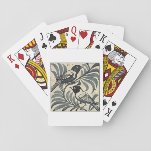 Bluebirds wc on paper poker cards