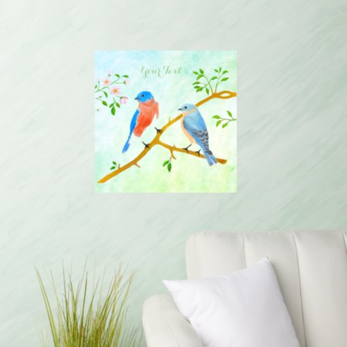 Bluebirds Wall Decal