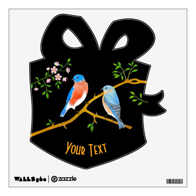 Bluebirds Wall Decal (Front)