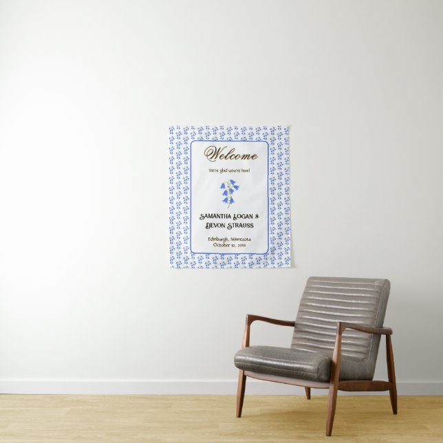 Bluebirds Wedding Backdrop (In Situ)