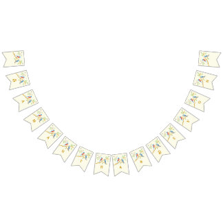 Bluebirds Wedding Bunting Flags