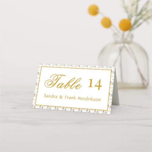 Bluebirds Wedding Place Card