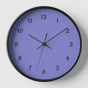 Bluebonnet Bluish-Purple Clock
