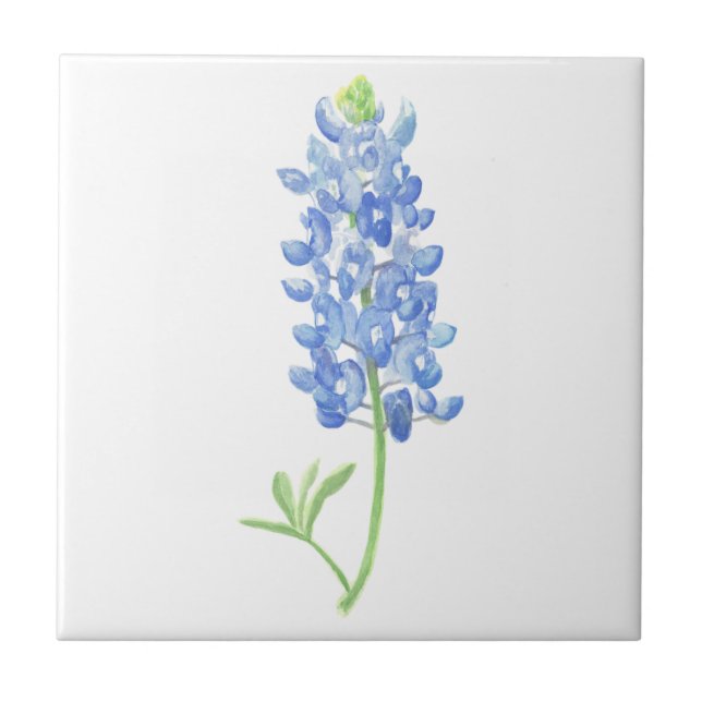 Bluebonnet Ceramic Tile (Front)